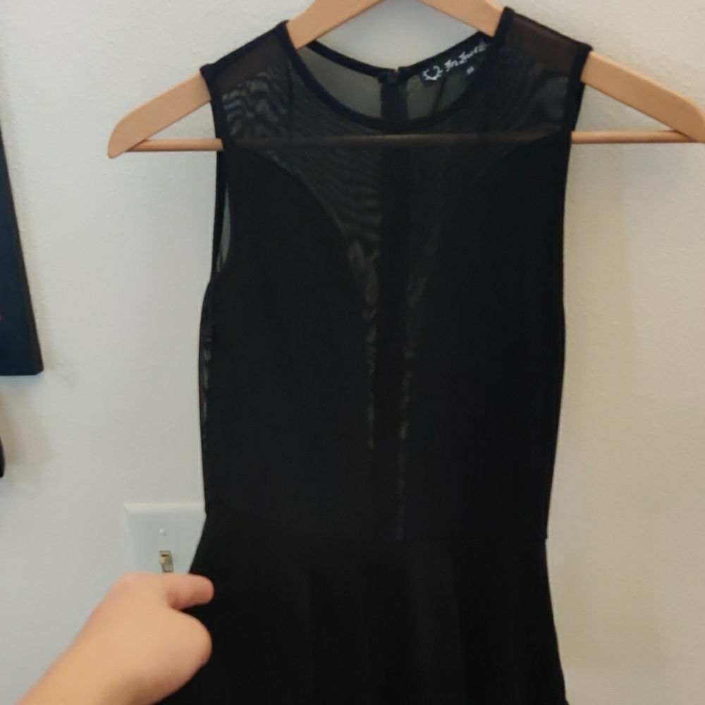 For love and lemons sweetheart peplum mesh top